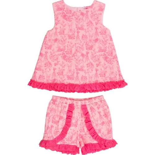 Cotton Gauze Swing Top and Short Set