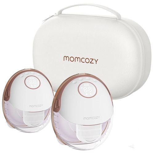 Momcozy Breast Pump Hands Free Mobile Style, Leak-Proof, Quiet & Comfortable for On-The-Go Pumping