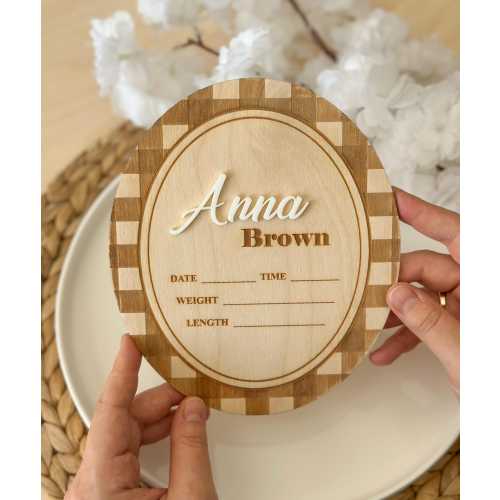 Baby Birth Announcement, Name Sign, Hospital Newborn Door Decor