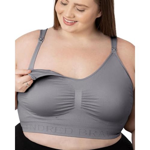 Kindred Bravely Simply Sublime Nursing Bra, Wireless Maternity Bra | Adjustable straps, one hand clip-down cups, removable padding, wire free support, fits wearable pumps for postpartum