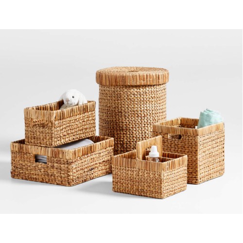 Natural Large Woven Wicker Kids Hamper