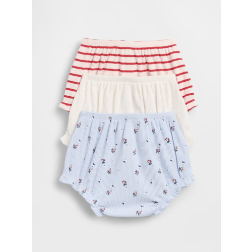 Baby First Favorites TinyRib Ruffle Bloomers (3-Pack)