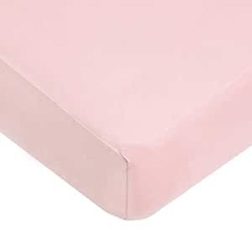 American Baby Company 100% Natural Cotton Fitted Crib Sheet 52" x 28" - Soft, Breathable, Hypoallergenic & Gentle Toddler Bed Sheet, Baby Pink, Neutral for Boys & Girls