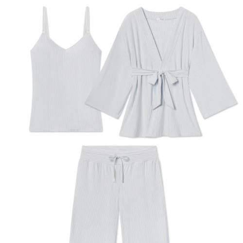 LAKE | Women | DreamModal Pajamas | Fog Maternity Kimono Bundle