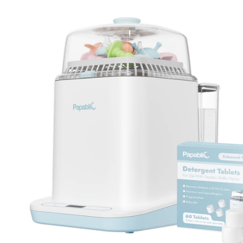 Papablic Baby Bottle Washer Sterilizer and Dryer All in One Bottle Cleaner