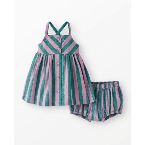 Baby Sleeveless Linen Dress & Bloomers Set