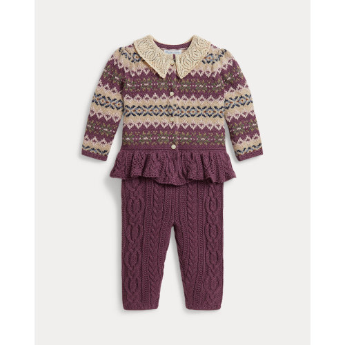 Fair Isle Cotton Sweater & Pant for Baby Girls | Ralph Lauren