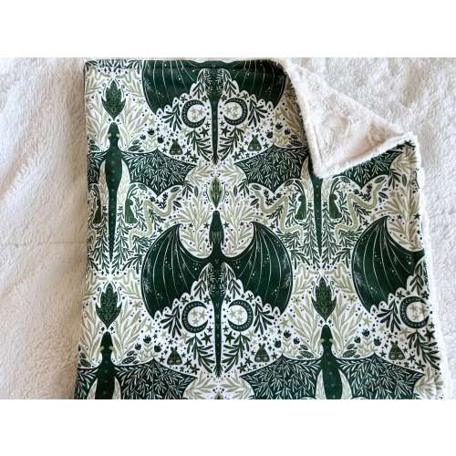 QUICK SHIP, LOVEY, Minky Baby Dragons Baby Crib Blanket, Moon & Stars Crib Bedding, Newborn Baby Gift, Green Dragon Lovie, Newborn Gift