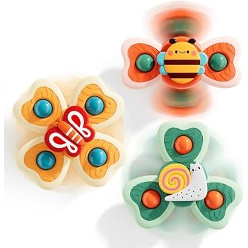 Suction Cup Spinner Airplane Travel Toys for 1 Year Old Boy Girl