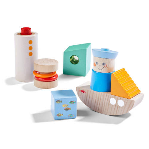 HABA Discovery Boat Wooden Building Blocks