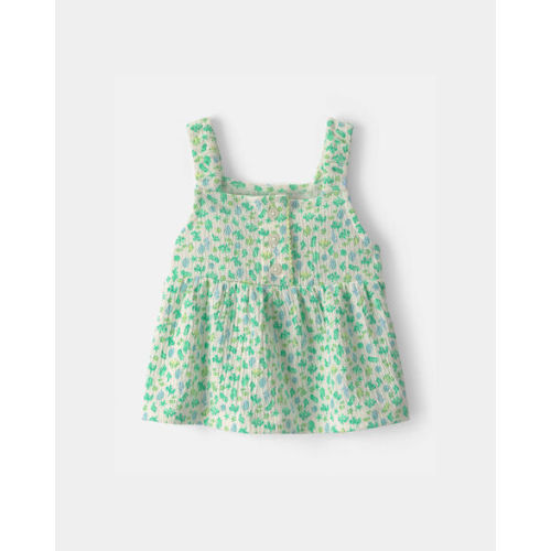 Baby Girl Floral Tank Top - Green | Carter's