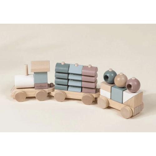 Oversized Wooden Stacking Train
