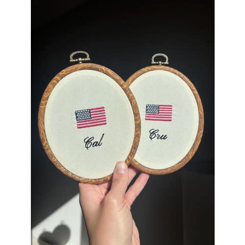 Handcrafted American Flag Portrait