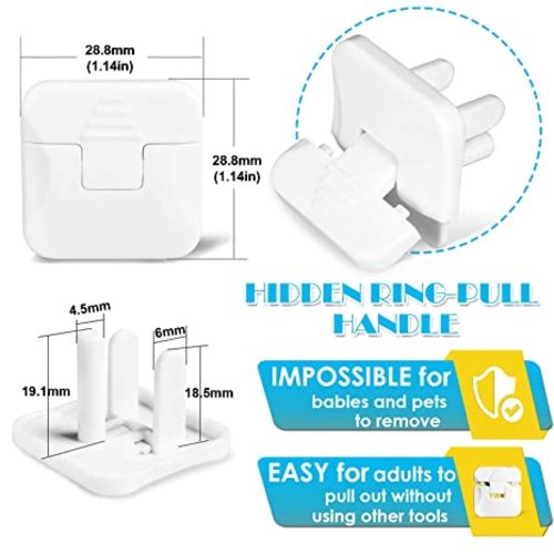 Outlet Covers Babepai 38-Pack White Child Proof Electrical Protector Safety Improved Baby Safety Plug Covers
