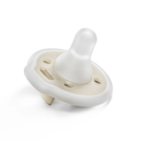 babypace breast-like pacifier 0-12 mo single - barley | mōmi