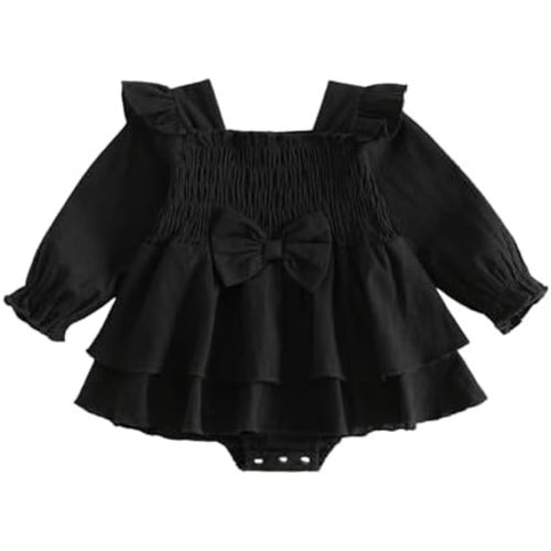 Newborn Baby Girl Clothes Smocked Romper Dress Cute Outfit