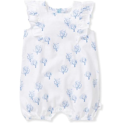 Burt's Bees Baby Girls Bubble Romper, 100% Organic Cotton One-piece Shortall and Layette Girl Outfit. Newborn