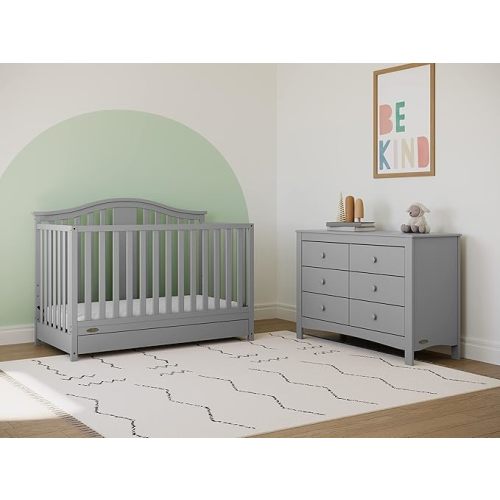 Graco Noah 6-Drawer Dresser, Pebble Gray