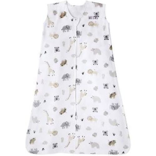 HALO SleepSack, 100% Cotton Wearable Blanket, Swaddle Transition Sleeping Bag, TOG 0.5, Animal Paint, X-Large, 18-24 Months