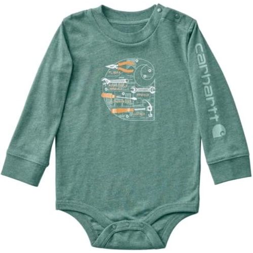 Carhartt Kid's CA6861 Long-Sleeve Tool C Bodysuit - Boys