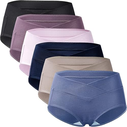 Women's Under The Bump Maternity Panties Pregnancy Postpartum Maternity Underwear Multi-Pack