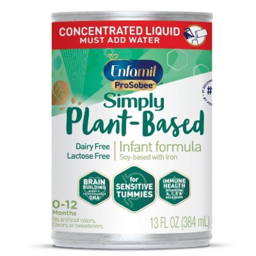Enfamil Prosobee Plant-Based Soy Infant Formula - 13 fl oz: Colic Relief, Gas Relief, Brain Development, Unflavored