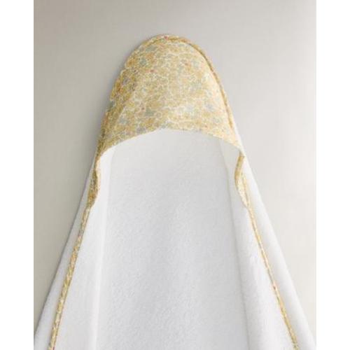 HOODED BABY BATH TOWEL WITH FLORAL PIPING AND HOOD - BATHROOM - KIDS AND BABY | Zara Home United States of America