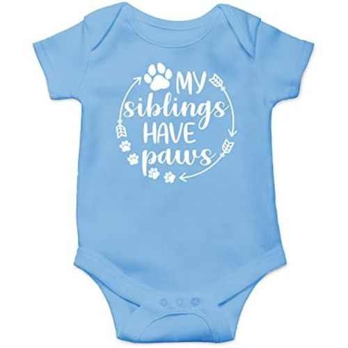 My Siblings Have Paws - Funny Baby Essentials Bodysuit - Baby Boy Clothes Newborn Girl Outfits
