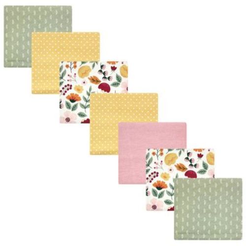 Luvable Friends Hudson Baby Flannel Receiving Blankets 7pk, Autumn Floral