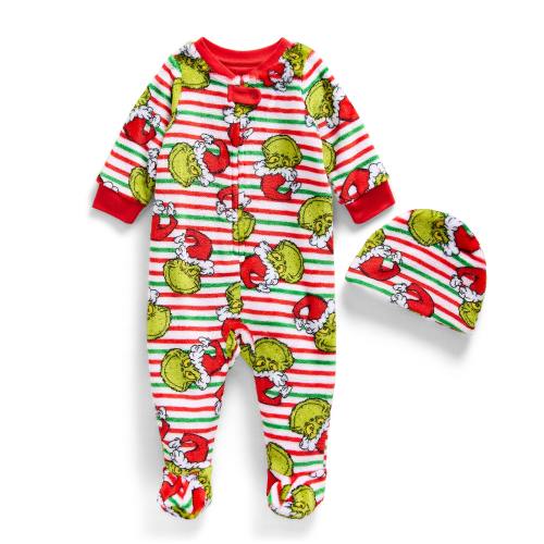 Unisex Grinch Long Sleeve Pajama Set, Color: White - JCPenney