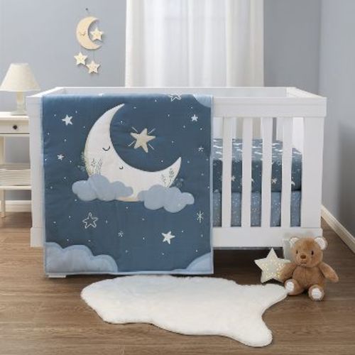 The Peanutshell Crib Bedding Set for Baby Boys and Girls, Celestial Serenity, 3 Pieces