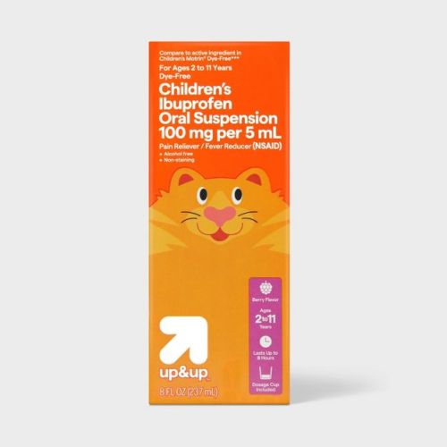 Children's Ibuprofen (NSAID) Oral Suspension Pain Reliever & Fever Reducer Liquid - Berry - 8 oz. - up&up™