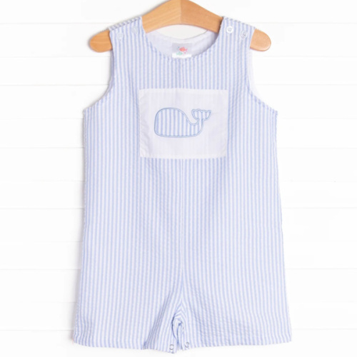 Ocean Blue Applique Jon Jon, Blue – Stitchy Fish