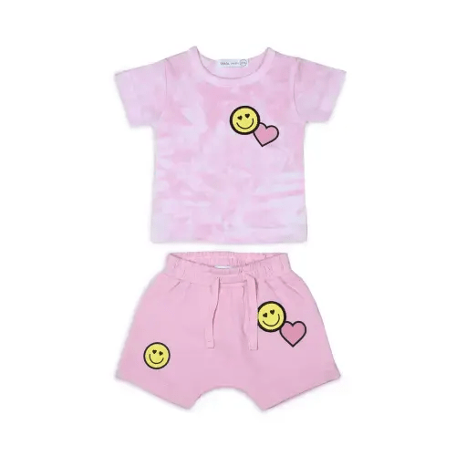 Girls' Smile Tee & French Terry Shorts Set - Baby