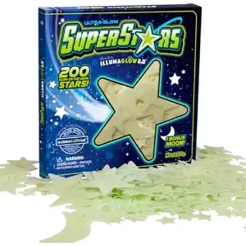 Glow in The Dark Stars - Includes Installation Material and Star map, 200 Glowstars, Only Glow Stars Powered by Our Trademarked Illumaglow2.0