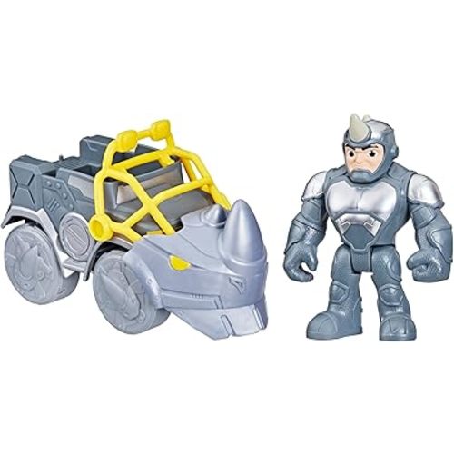 Spidey and his Amazing Friends Marvel Rhino Wrecker Toy Set with Action Figure and Vehicle, Preschool Super Hero Toys for Kids 3 and Up