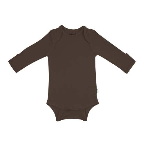 Long Sleeve Bodysuit in Espresso