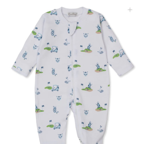 Kissy Kissy Golf Championship Blue Zip Footie
