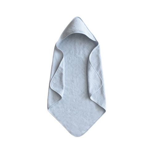 Organic Cotton Baby Hooded Towel Baby Blue One Size