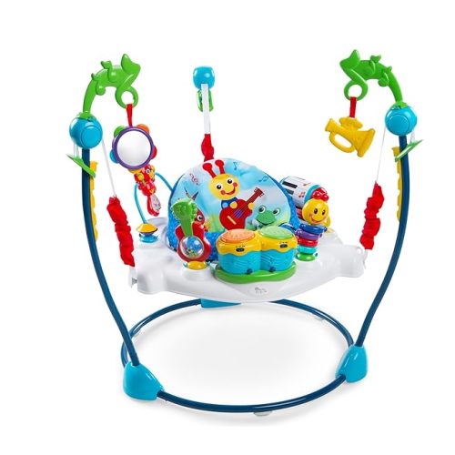 Baby Einstein Neighborhood Symphony Activity Jumper Infant Entertainer with Lights and Melodies, Age 6 months +, Max weight 25 lbs., Unisex