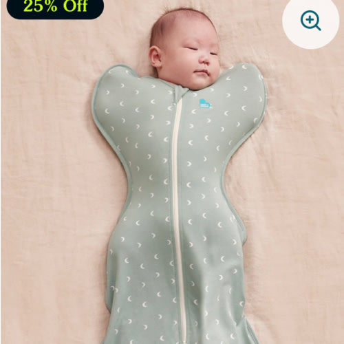 Swaddle Up™ 1.0 TOG Cotton Olive Moon