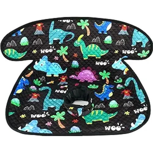 COOLBEBE Infant Car Seat Protector for Potty Training, Dry Waterproof Car Seat Liner Toilet Training for Baby Infant Toddler, Piddle Pads Cover Pad for Strollers & Carseat (Dinosaur)