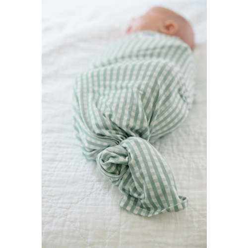 Sage Gingham Swaddle