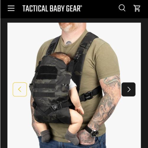 Military and Tactical Style Baby Carrier for dad | Tactical Baby Gear
