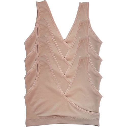 Caramel Cantina 4 Pack Nursing Maternity Women’s Sleep Comfort Bralette Bra