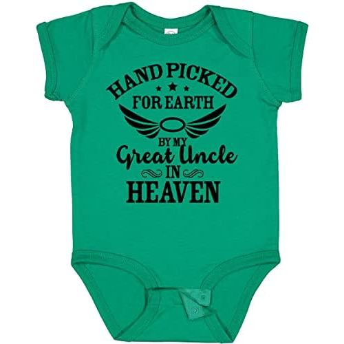 inktastic Handpicked for Earth By My Great Uncle in Heaven Baby Bodysuit