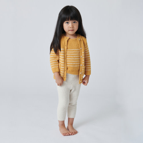 7AM Enfant Camisole and Cardigan - Amber, Ecru, 0-3 M