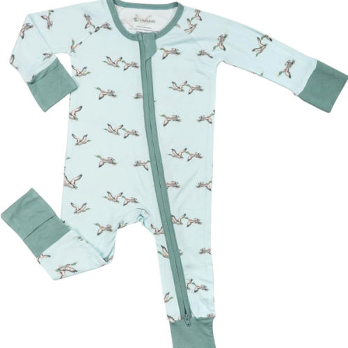 LollyBanks Baby Pajamas, 2-Way Zipper Romper, 95% Viscose Made from Bamboo and 5% Spandex, Baby Sleepers