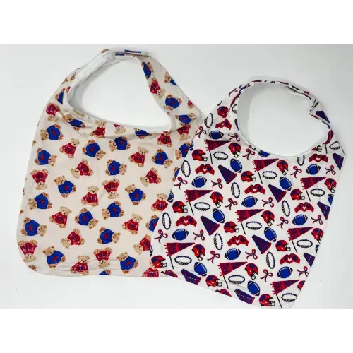 Let’s Go Buffalo Bamboo Baby Bib | buffalo bleached