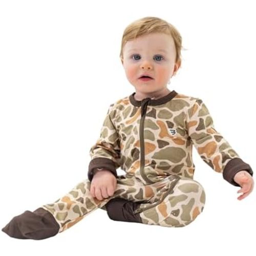 Burlebo Baby Zip Up – Soft Performance Fabric with Fold-Over Cuffs